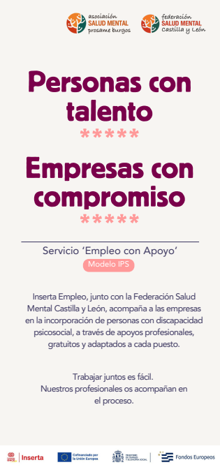 Inserta Empleo y la Federación Salud Mental Castilla y León apuestan por el empleo de las personas con discapacidad Psicosocial grave