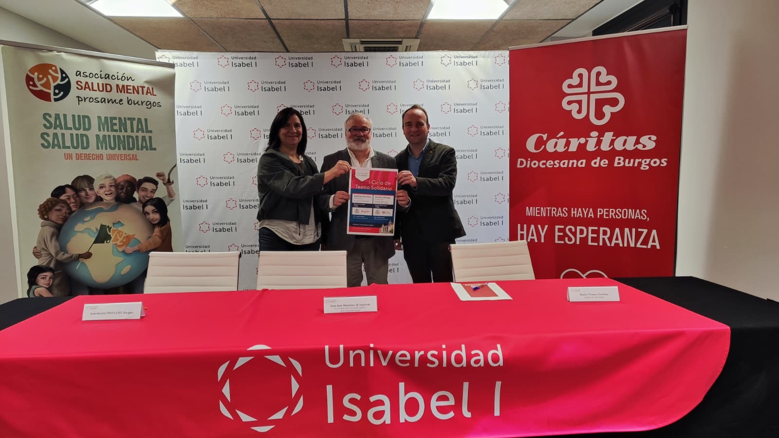 La Universidad Isabel I y Prosame Burgos unen fuerzas en una obra de teatro solidaria para visibilizar la salud mental y el apoyo social